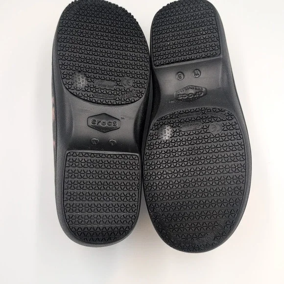 Crocs Neria Pro II Graphic Work Clogs Slip Resistant Tie Dye Women's Sz 9 W NWOB - Picture 16 of 16